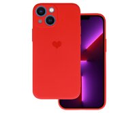 Kryt Vennus Heart Silicone pro Iphone 13 Mini design 1 , barva červená