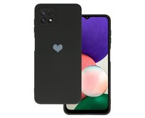 Kryt Vennus Heart Silicone pro Samsung Galaxy A22 5G design 1 , barva černá