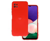 Kryt Vennus Heart Silicone pro Samsung Galaxy A22 5G design 1 , barva červená