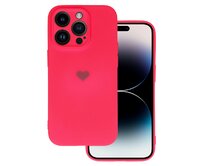 Kryt Vennus Heart Silicone pro Iphone 14 Pro design 1 fuchsia