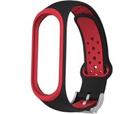 Náhradní náramek Mi band 3/4 EF - Černo-Červená -