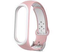 Náhradní náramek Mi band 3/4 EF - Růžovo-Bílý -