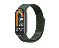 Náhradní náramek SportNylon Mi band 8 - Khaki Zelená -