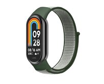 Náhradní náramek SportNylon Mi band 8 - Tmavě Zeleno-Šedá -