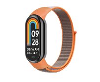 Náhradní náramek SportNylon Mi band 8 - Oranžovo-Šedá -