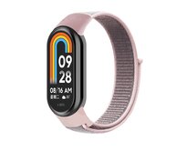 Náhradní náramek SportNylon Mi band 8 - Růžovo-Šedá -