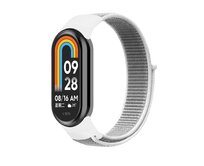 Náhradní náramek SportNylon Mi band 8 - Bílo-Šedá -