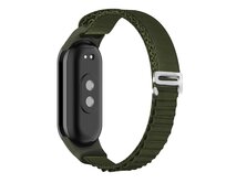 Náhradní náramek SportNylon se sponou Mi band 8 - Khaki Zelená -