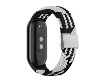 Pletený náramek Mi Band 8 - Černo-Bílá -