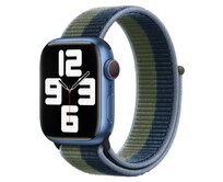 Nylonový řemínek pro Apple Watch 38/40/41mm - Modro-Zelená - -