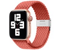 Pletený řemínek pro Apple Watch 38/40/41mm - Broskvový - -