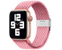 Pletený řemínek pro Apple Watch 42/44/45/49mm - Růžový - -