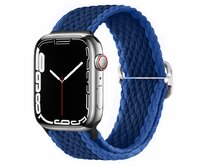 Pletený řemínek se sponou pro Apple Watch 42/44/45/49mm - Modrý - -