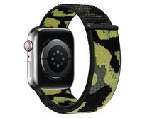 Nylonový řemínek kamufláž pro Apple Watch 38/40/41mm - Žlutá kamufláž - -