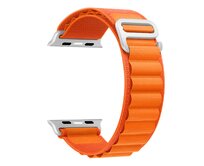 Nylonový řemínek se sponou pro Apple Watch 38/40/41mm - - Oranžová -