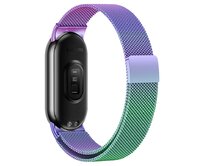 Milánský tah magnetické zapínání Mi Band 8 - Duhová -