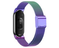 Milánský tah celokovový náhradní náramek Mi band 8 - Duhová -