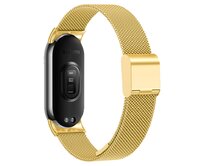 Milánský tah celokovový náhradní náramek Mi band 8 - Zlatá -