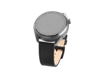 Kožený řemínek  Leather Strap s Quick Release 22mm pro smartwatch, černý