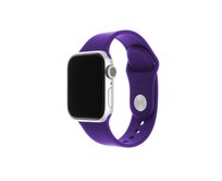 Set silikonových řemínků  Silicone Strap pro Apple Watch 38/40/41mm, tmavě fialový