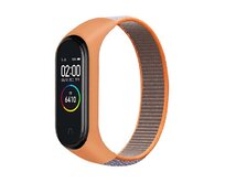 Náhradní náramek Mi band 3/4/5/6/7 SportNylon - Oranžovo-Šedá -