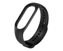 Náhradní náramek Mi Band 7/6/5 jednobarevný - Černá -