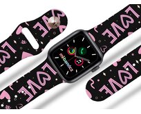 Apple watch řemínek Love - 38/40/41mm, barva pásku černá