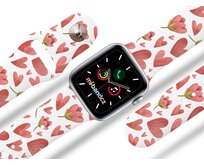 Apple watch řemínek Valentýnský - 38/40/41mm, barva pásku bílá