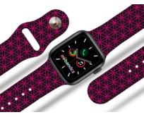 Apple watch řemínek geometrie fialová - 38/40/41mm