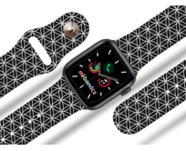 Apple watch řemínek Geometrie šedá - 38/40/41mm