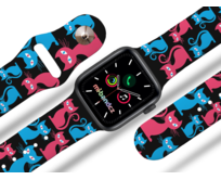 Apple watch řemínek Barevné kočky - 38/40/41mm