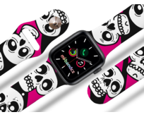 Apple watch řemínek Lebky růžové - 38/40/41mm