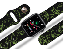 Apple watch řemínek Zelený svět - 38/40/41mm, barva pásku černá