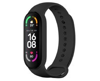 Silikonový řemínek  Silicone Strap pro Xiaomi Mi Band 5/ Mi Band 6, černý