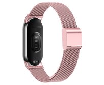 Milánský tah celokovový náhradní náramek Mi band 8 - Světle růžový -