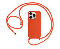 Kryt Strap Silicone pro Apple iPhone 15 , design 1 orange