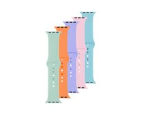 5x set silikonových řemínků  Silicone Strap pro Apple Watch 42/44/45/49mm v různých barvách, variace 2