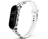 Náhradní náramek Mi Band 5/6/7 Noty na bílém