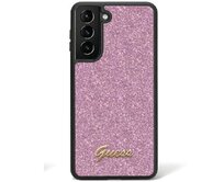 Originální kryt GUESS - hardcase Glitter Script GUHCS24SHGGSHU pro Samsung Galaxy S24 , barva fialová