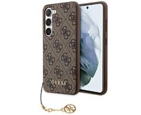 Originální kryt GUESS - hardcase 4G Charms Collection GUHCSA35GF4GBR pro Samsung Galaxy A35 Brown