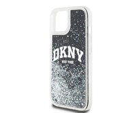 Originální kryt DKNY Liquid Glitter Big Logo DKHCP12MLBNAEK for Apple iPhone 12/12 Pro , barva černá