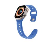 Silikonový vroubkovaný řemínek pro Apple Watch 38/40/41mm - Modrý - -