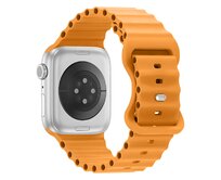 Vroubkovaný řemínek pro Apple Watch 38/40/41mm - Oranžový - -