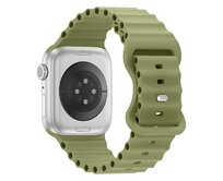 Vroubkovaný řemínek pro Apple Watch 42/44/45/49mm - Khaki - -