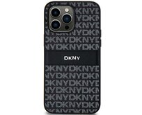 Originální kryt DKNY Leather Mono Stripe & Metal Logo DKHCS24SPRTHSLK for Samsung Galaxy S24 , barva černá