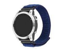 Nylonový řemínek  Nylon Sporty Strap pro Garmin QuickFit 22mm, tmavě modrý