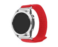 Nylonový řemínek  Nylon Sporty Strap pro Garmin QuickFit 22mm, červený