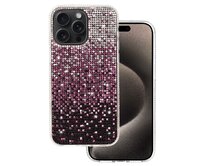 Kryt kamínkový Super Diamond pro Apple iPhone 15 Pro , barva vínová