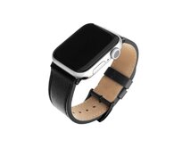 Kožený řemínek  Leather Strap pro Apple Watch 38/40/41 mm, černý