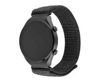 Nylonový řemínek  Nylon Sporty Strap s Quick Release 22mm pro smartwatch, tmavě šedý